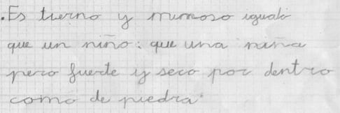 Aprendiendo a escribir con fosfeno y ritmo: alumno 2/2 Aprendiendo a escribir con luz y ritmo: alumno 2/2