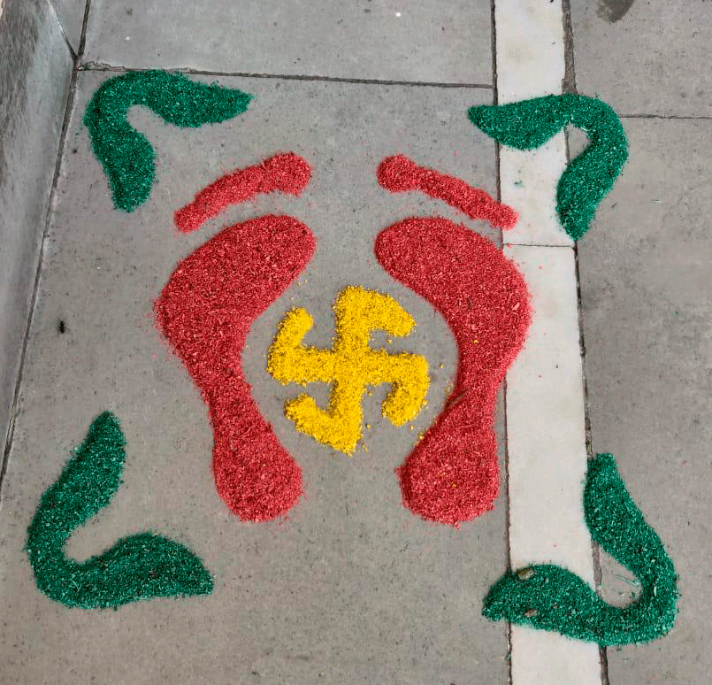 Cuatrisquel típico de Diwali